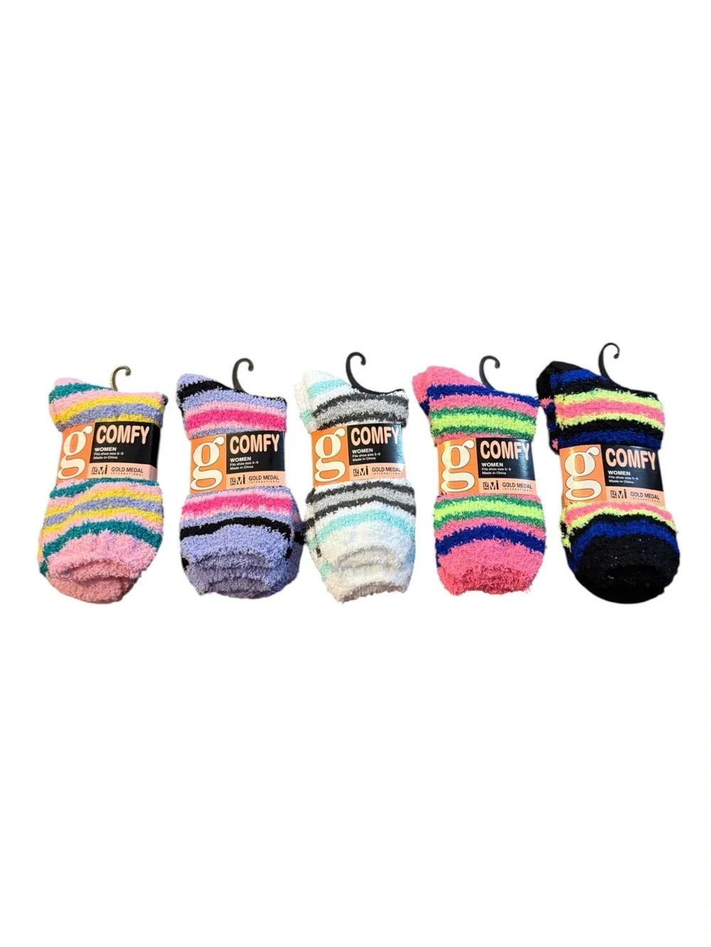 Comfy Striped Cozy Socks - Choose 1